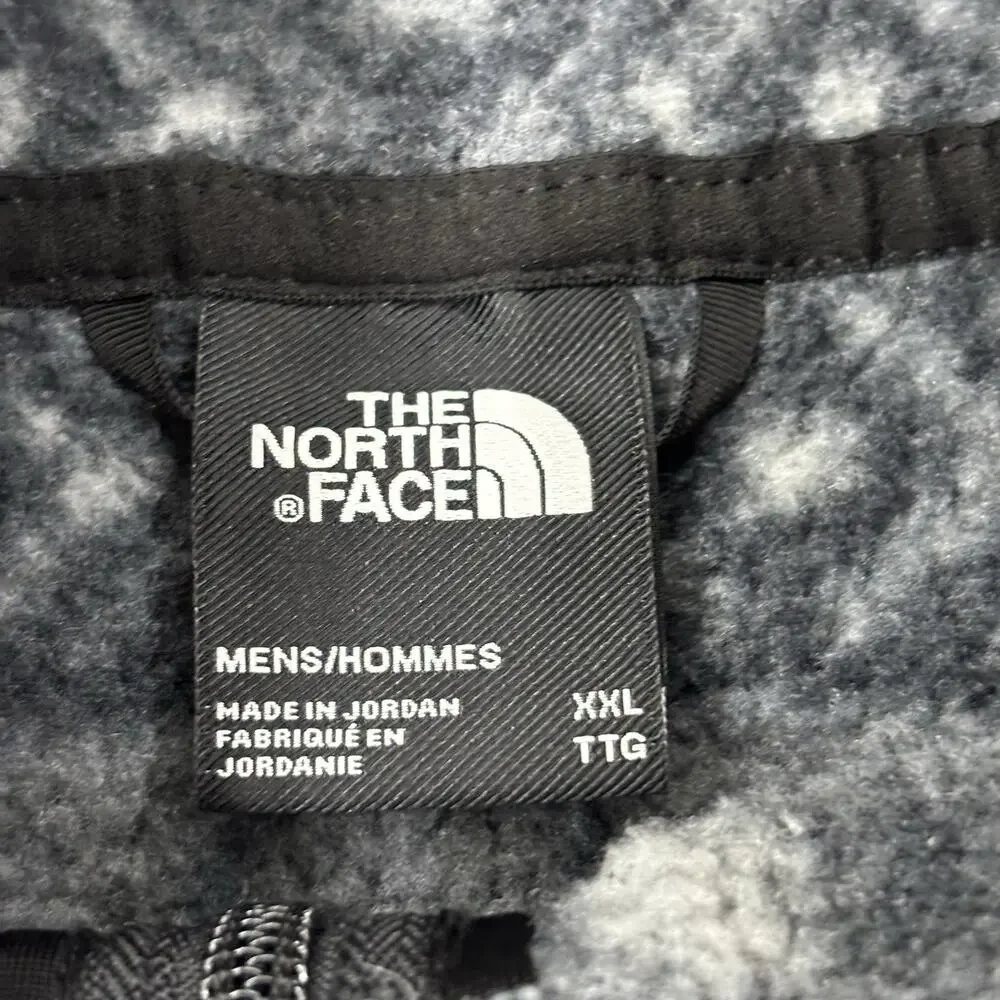 The North Face Gordon Lyons 1/4 Zip Fleece Mens Size XXL Gray Snowflake